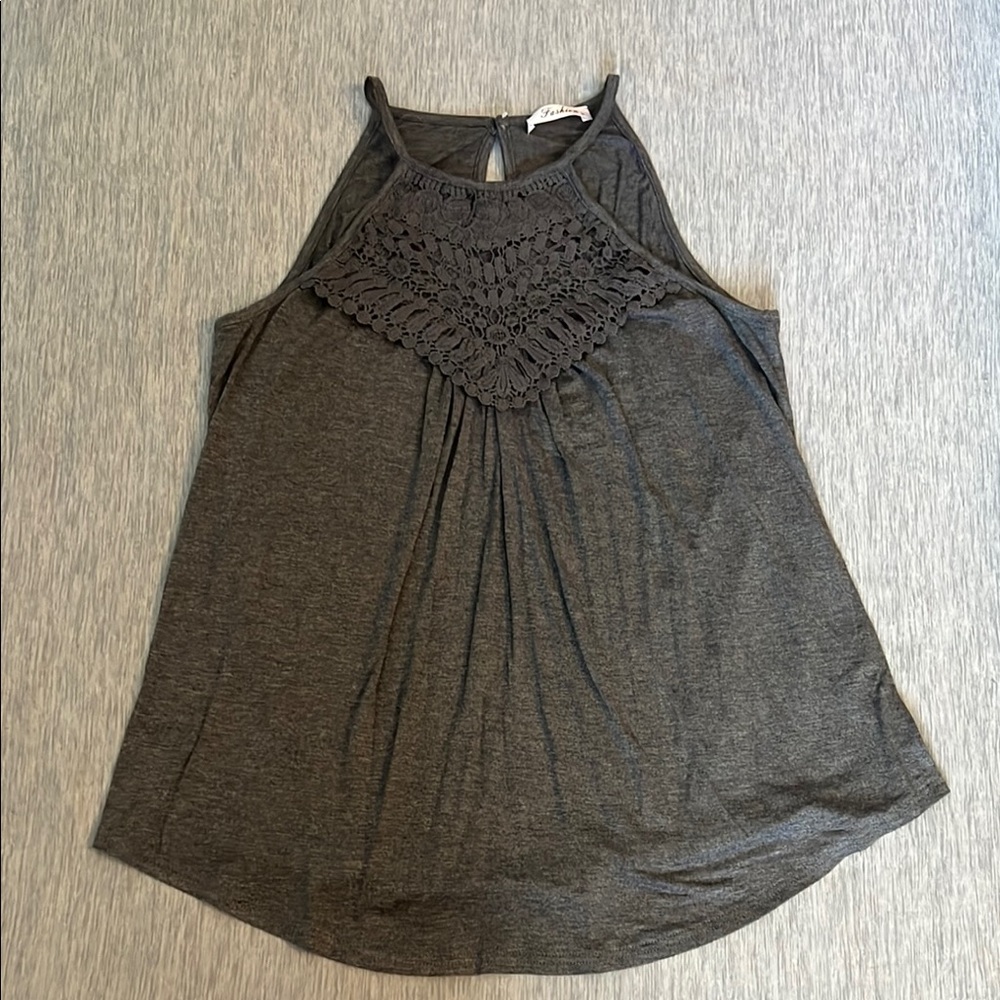 Flowy embroidered tank top